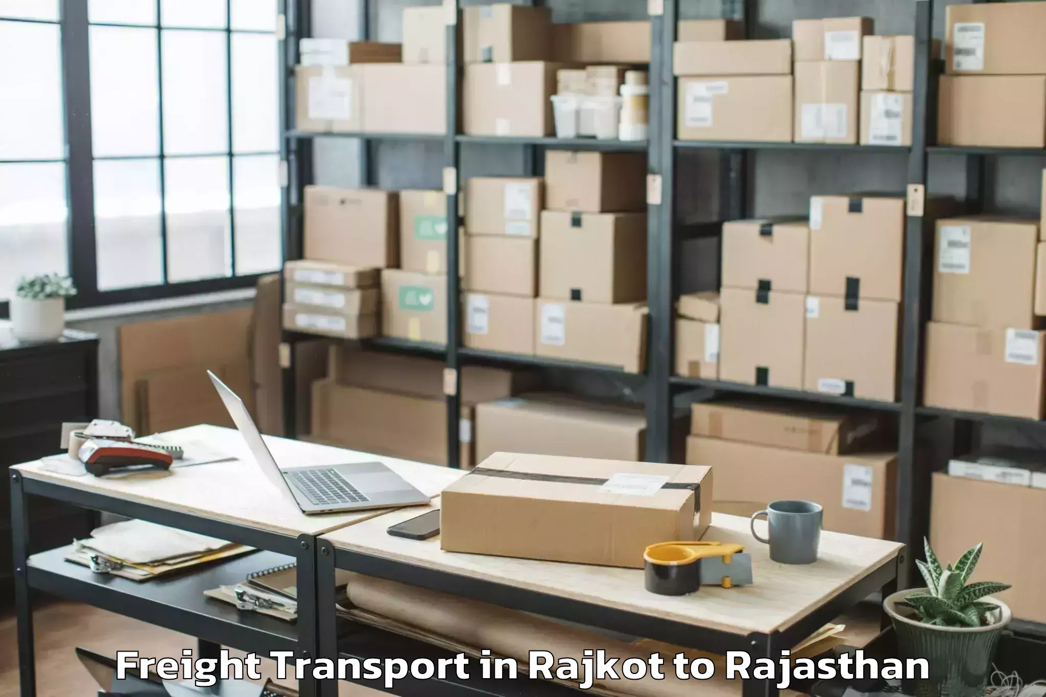 Reliable Rajkot to Dariba Freight Transport